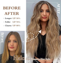 Load image into Gallery viewer, Synthetic Adjustable Long Wavy Hair Extensions
