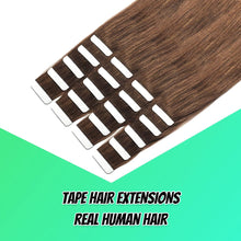 Load image into Gallery viewer, Seamless Skin Weft Tape in Human Hair Extensions
