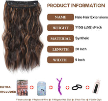 Load image into Gallery viewer, Synthetic Adjustable Long Wavy Hair Extensions
