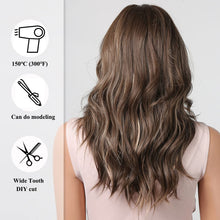 Load image into Gallery viewer, Heat Resistant Wavy Coffee Brown Wig
