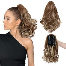 Load image into Gallery viewer, 12” Short Curly Claw Ponytail Extension Clip In On Hairpiece
