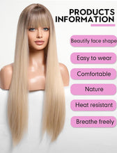 Load image into Gallery viewer, Long Blonde Wigs for Women
