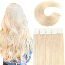 Load image into Gallery viewer, Seamless Skin Weft Tape in Human Hair Extensions
