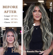 Load image into Gallery viewer, Synthetic Adjustable Long Wavy Hair Extensions
