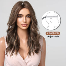 Load image into Gallery viewer, Heat Resistant Wavy Coffee Brown Wig
