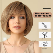 Load image into Gallery viewer, HD Hand-Tied Lace Front Human Hair Blend Wig
