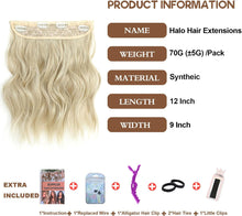 Load image into Gallery viewer, Synthetic Adjustable Long Wavy Hair Extensions
