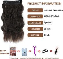 Load image into Gallery viewer, Synthetic Adjustable Long Wavy Hair Extensions
