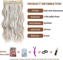 Load image into Gallery viewer, Synthetic Adjustable Long Wavy Hair Extensions
