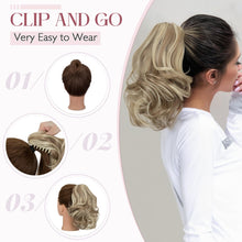 Load image into Gallery viewer, 12” Short Curly Claw Ponytail Extension Clip In On Hairpiece
