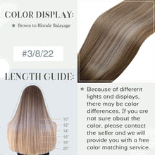 Load image into Gallery viewer, Ombre Human Hair Clip in Hair Extensions
