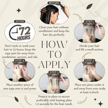 Load image into Gallery viewer, Hair Extensions Tape in Real Hair
