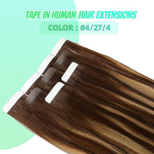 Load image into Gallery viewer, Seamless Skin Weft Tape in Human Hair Extensions
