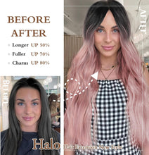 Load image into Gallery viewer, Synthetic Adjustable Long Wavy Hair Extensions
