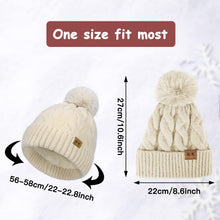 Load image into Gallery viewer, Fleece Knitted Winter Hat
