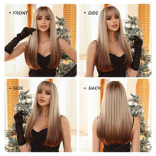 Load image into Gallery viewer, Brown Blonde Ombre Wig for Women
