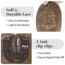 Load image into Gallery viewer, Premium Synthetic Fibre Hair Topper -18 inches
