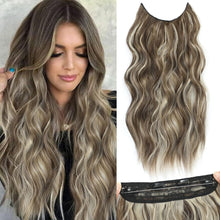 Load image into Gallery viewer, Synthetic Adjustable Long Wavy Hair Extensions
