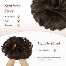 Load image into Gallery viewer, Curly Large Hair Bun Scrunchie Extension
