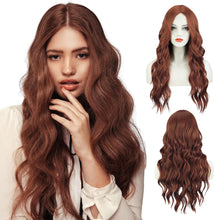 Load image into Gallery viewer, Ombre Blonde Wavy WIg with Middle Part

