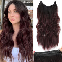 Load image into Gallery viewer, Synthetic Adjustable Long Wavy Hair Extensions
