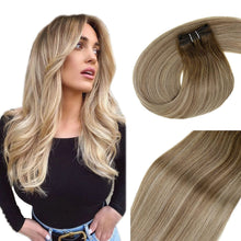 Load image into Gallery viewer, Ombre Human Hair Clip in Hair Extensions
