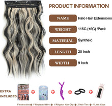 Load image into Gallery viewer, Synthetic Adjustable Long Wavy Hair Extensions
