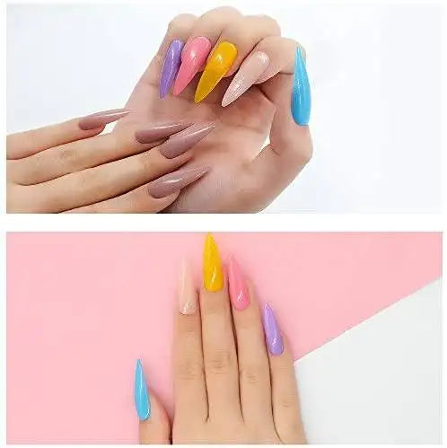 acrylic nail dipping powder rainbow color set default title