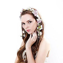 Load image into Gallery viewer, aesthetic rattan flower vine crown tiara hair accessory
