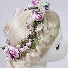 Load image into Gallery viewer, aesthetic rattan flower vine crown tiara hair accessory
