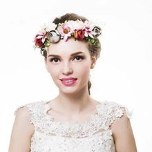 Load image into Gallery viewer, aesthetic rattan flower vine crown tiara hair accessory
