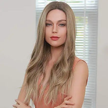 Load image into Gallery viewer, ash blonde lace front wig
