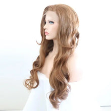 Load image into Gallery viewer, auburn ash blonde synthetic lace front wig
