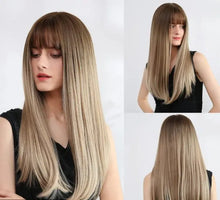 Load image into Gallery viewer, azriel 22 inch long heat resistant hair wig lc169-1 / 24 inches / canada
