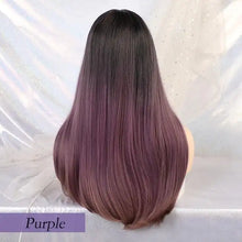 Load image into Gallery viewer, azriel 22 inch long heat resistant hair wig purple / 24inches / canada
