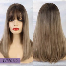 Load image into Gallery viewer, azriel 22 inch long heat resistant hair wig lc201-2 / 24inches / canada
