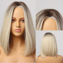 Load image into Gallery viewer, barbie brown to blonde ombre hairline part lace wig ftl002-1
