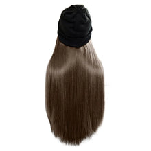 Load image into Gallery viewer, beanie hat wig with 28 inch hair attached
