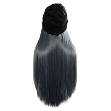 Load image into Gallery viewer, beanie hat wig with 28 inch hair attached
