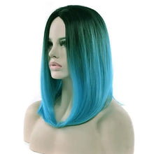 Load image into Gallery viewer, black ombre rooted to pastel shade cosplay wig 2t4535 / 16inches
