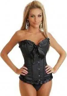 black ribbon corset