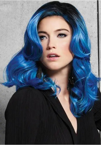blue waves wig