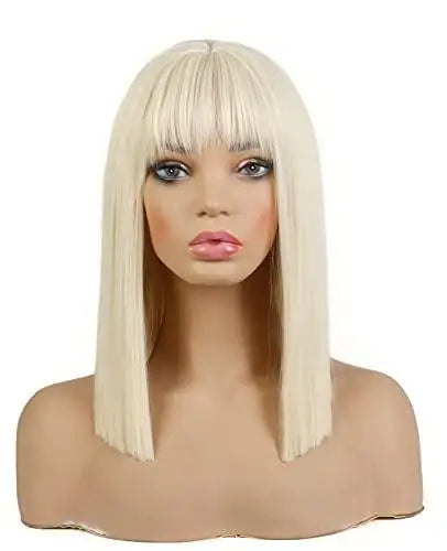 blunt cut wig with with bangs 16