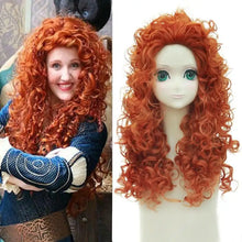 Load image into Gallery viewer, brave princess merida cosplay wig as shown
