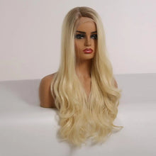 Load image into Gallery viewer, carissa | rooted honey brown to blonde ombre lace wig
