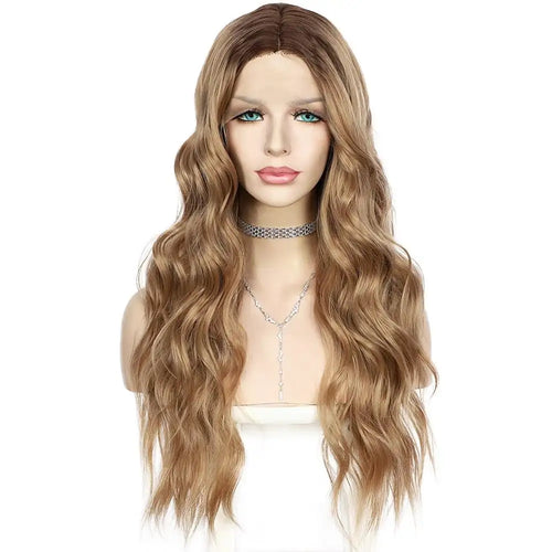 catarina leah lace front ombre blonde brown mix wig