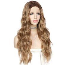 Load image into Gallery viewer, catarina leah lace front ombre blonde brown mix wig
