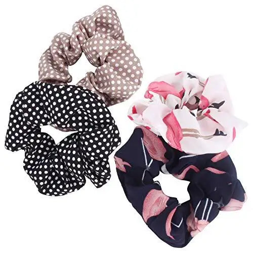 chiffon hair scrunchies mega hair accessories set b