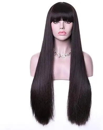 chloe long wig with bangs