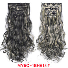 Load image into Gallery viewer, Natural Wavy Ombre Hair Piece 6Pcs/Set  Clip In Hair Extension 20Inch Wig Store
